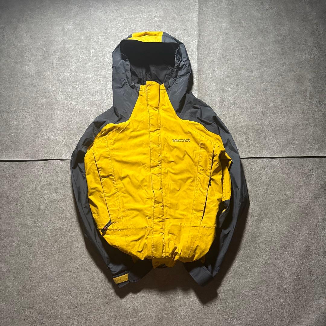 00s marmot GORETEX tech shell jacket 黄色
