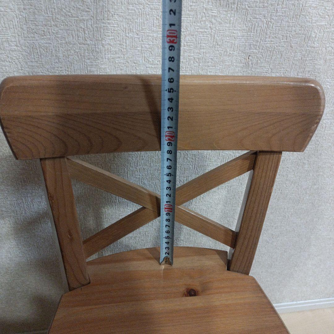 IKEA 　イケア　キッズチェア　 INGOLF 無垢材 2脚セット