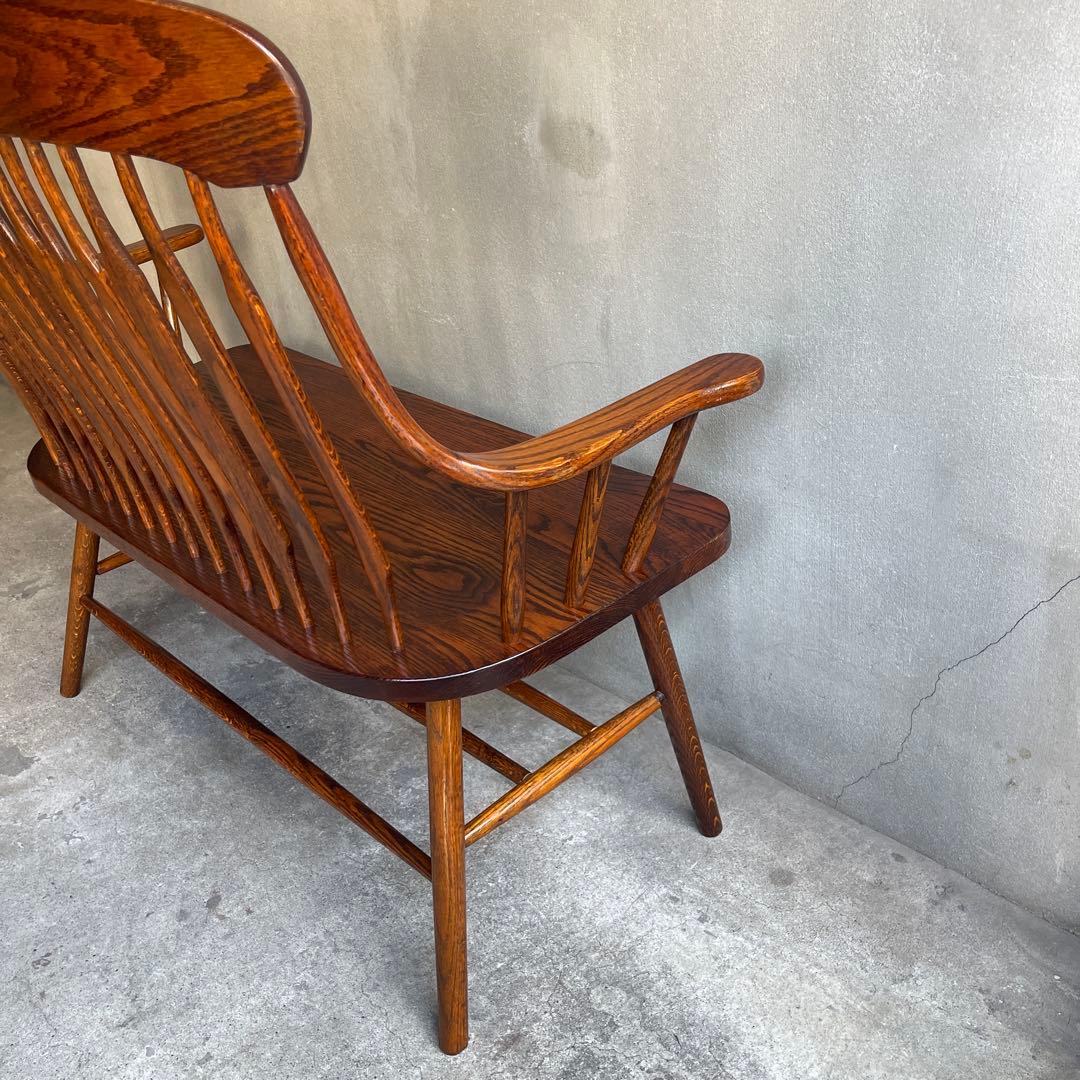 希少 美品　shin-Lee シンリー　ウインザー2Pチェア　ダイニングベンチ