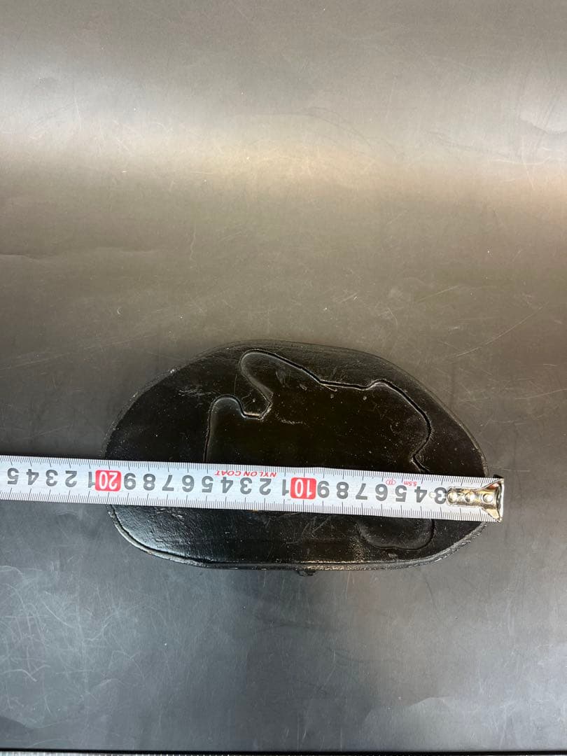 ［美品］翡翠亀　横19cm台付き　送料込み