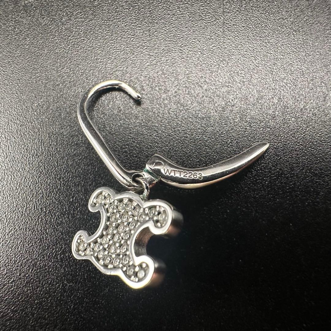 極美品✨　セリーヌ　ピアス　マイヨン　　ロゴ　トリオンフ　1345