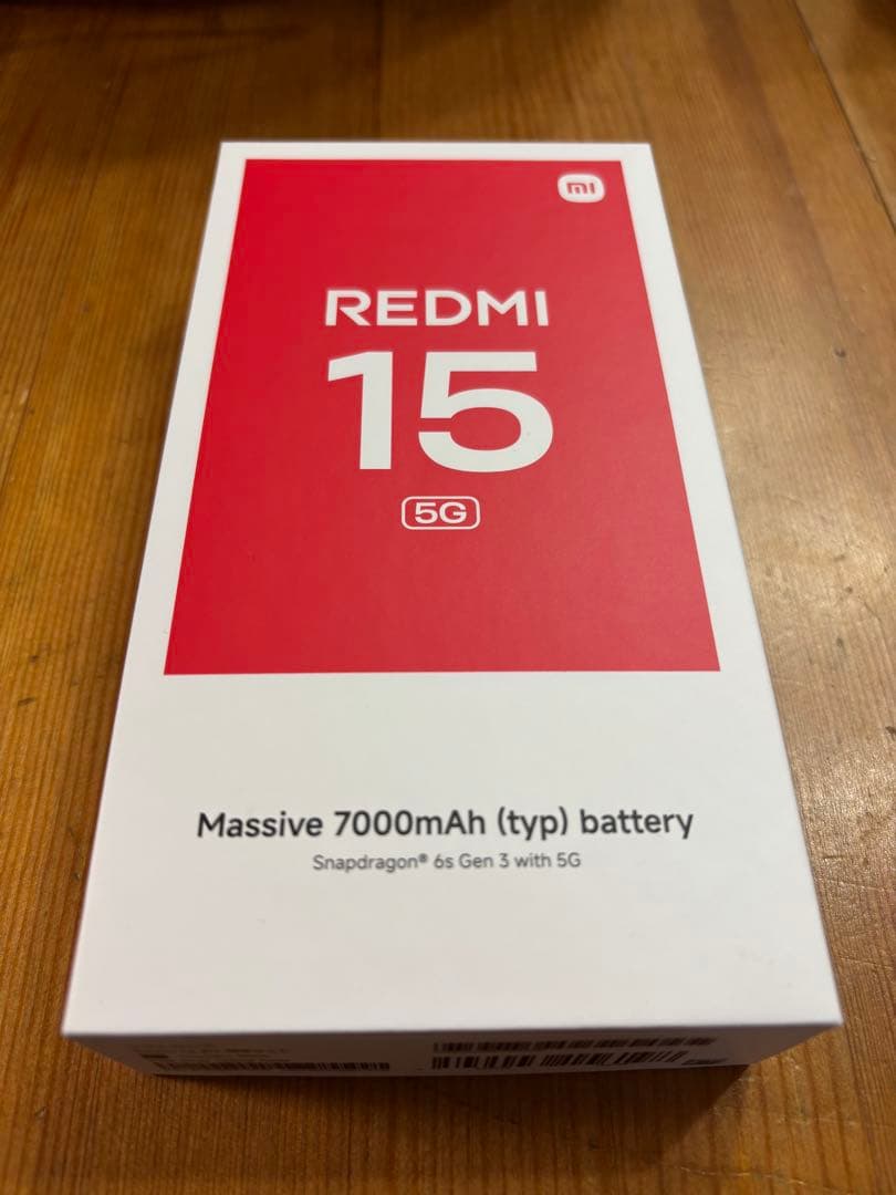 redmi 15 5g ミッドナイトブラック4GB/128GB 本体