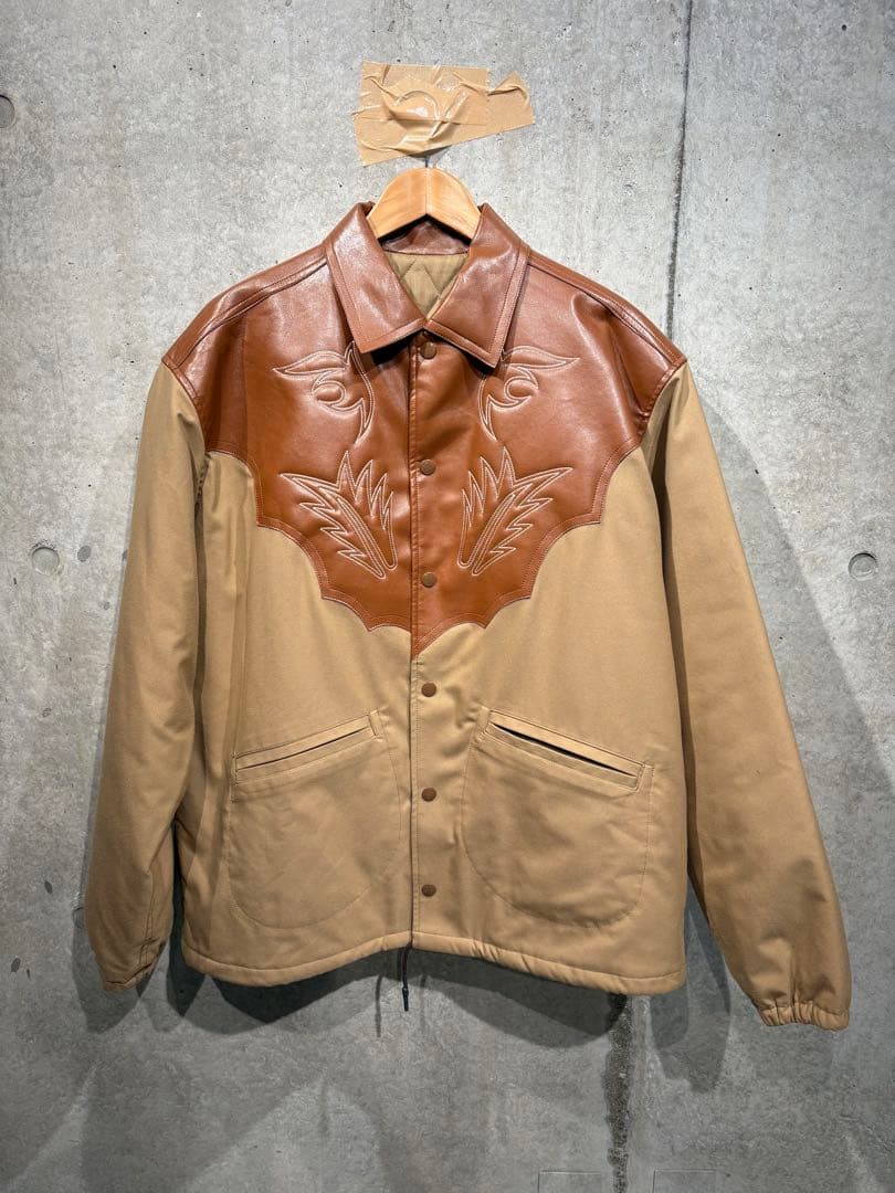 ジャケット・アウター TOGAVIRILIS 21AWFakeLeatherStrechBlouson