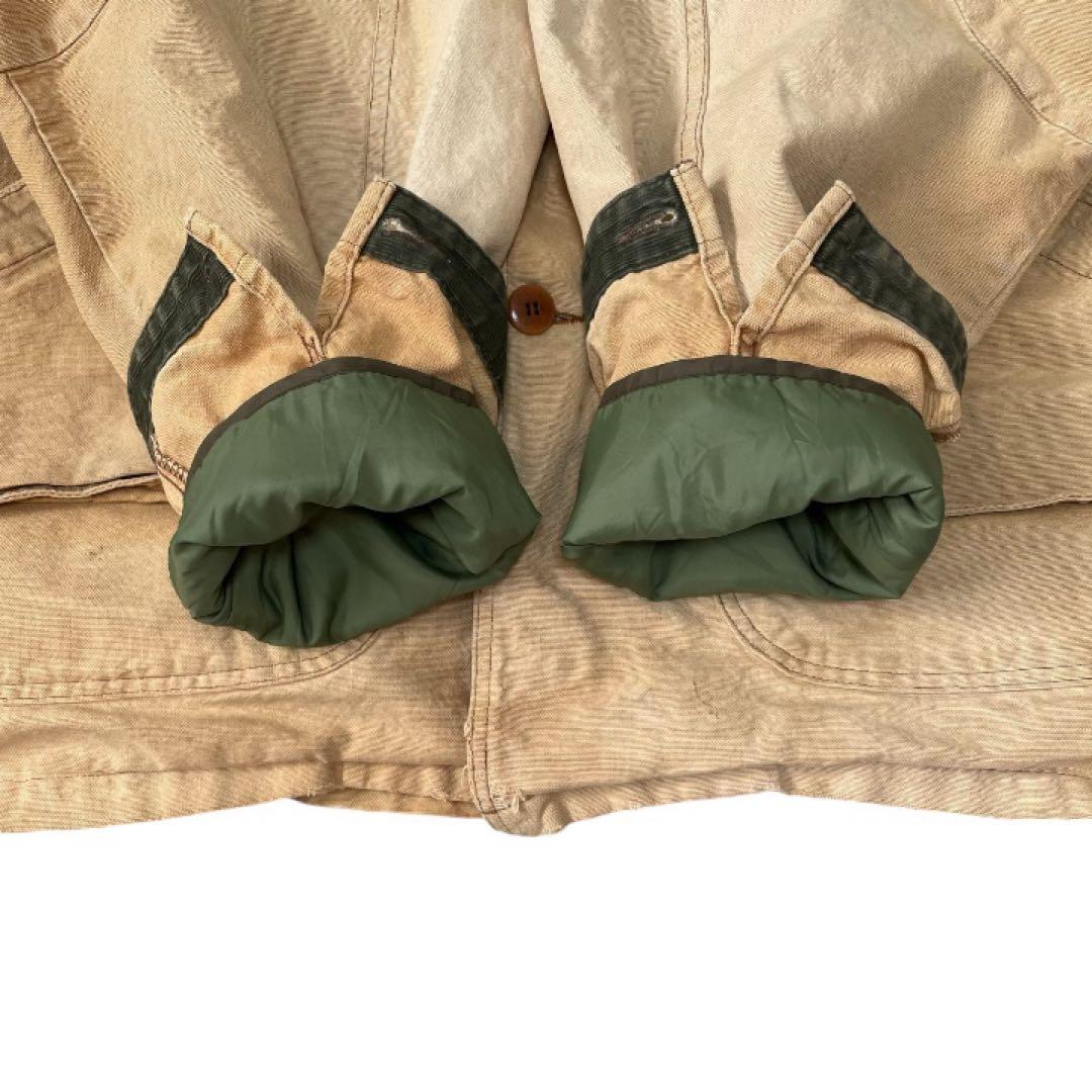 90s L.L.Beanプリマロフト フィールドコートコーデュロイ襟2way古着