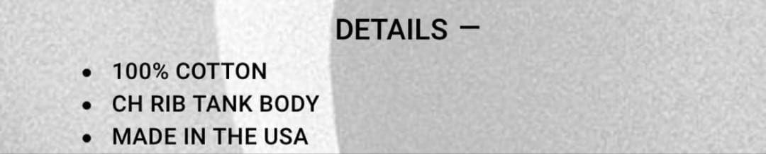 クロムハーツ タンクトップ HAIRY CROSS RIB Tシャツ TANK