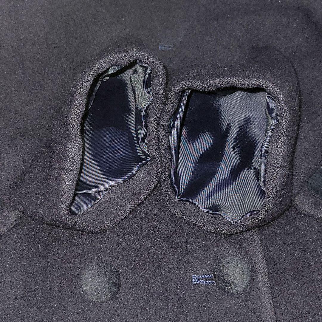 美品✨ ファミリア アンゴラ ウール コート フォーマル 受験 ネイビー 140