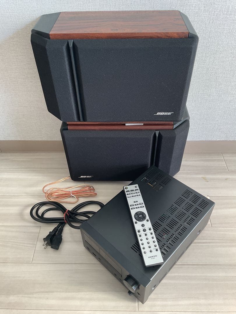 スピーカー・ウーファー BOSE201Series IV & ONKYO CR-N755
