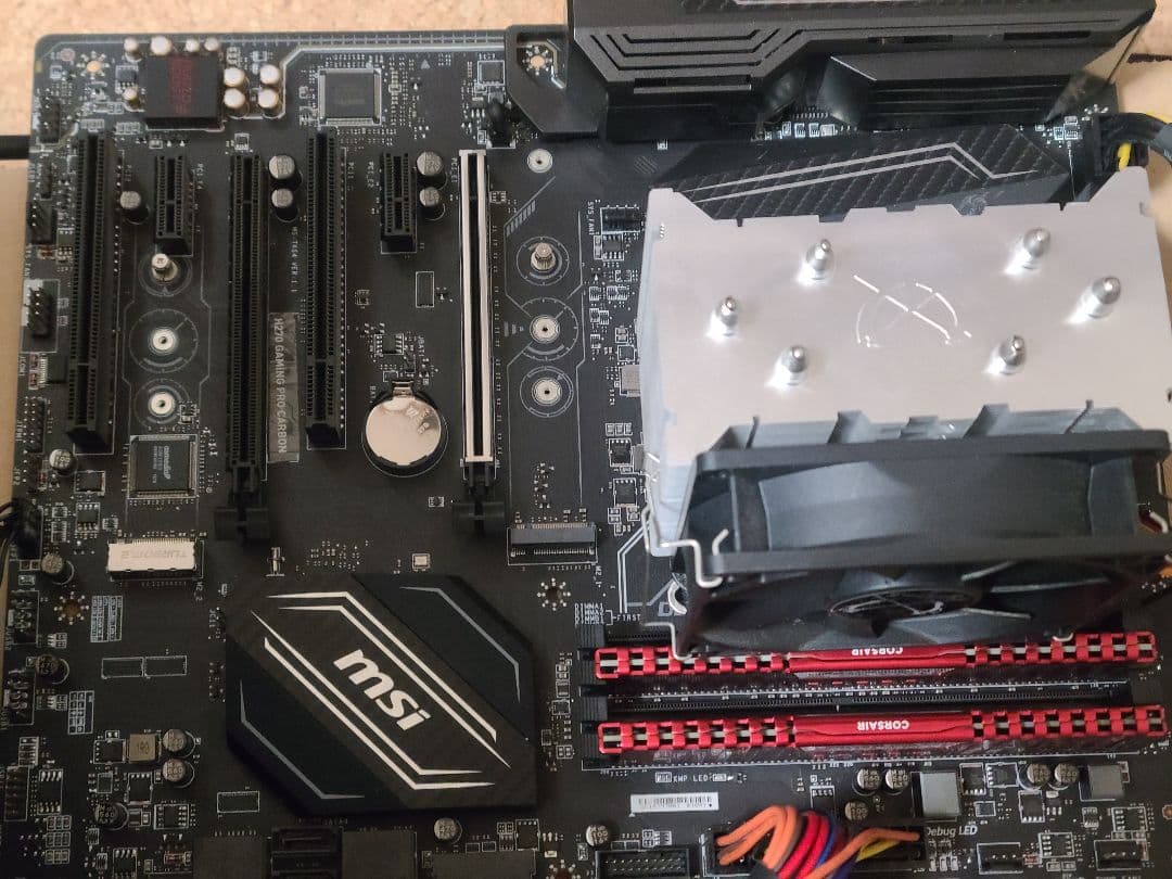 MSI マザーボード、corei7 cpu、16GBメモリ、白虎