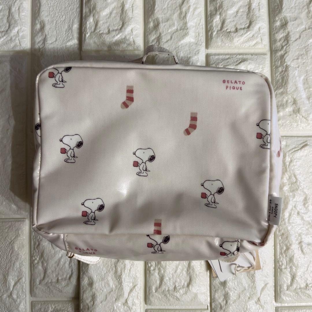 ジェラートピケ　ピーナッツ　スヌーピー ママバッグ　おむつポーチ　セット