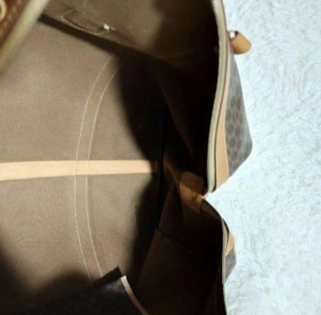 セリーヌ トリオンフ ボストンマカダム レザー ゴールド 南京錠 大容量