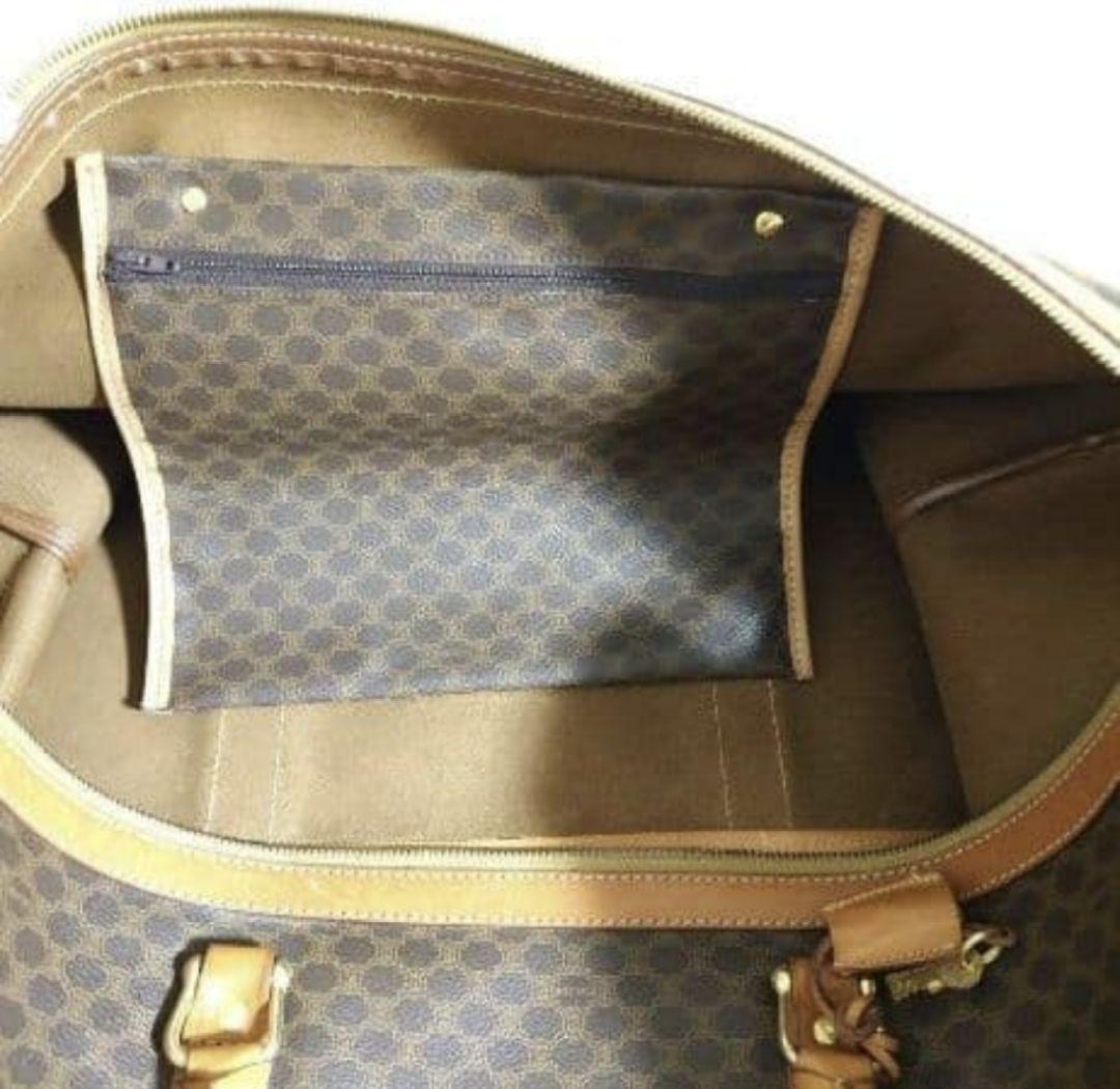 セリーヌ トリオンフ ボストンマカダム レザー ゴールド 南京錠 大容量