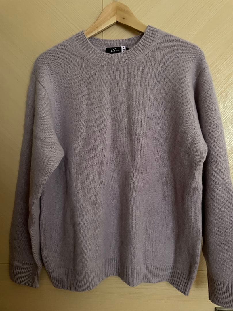 STUNNING LUREスタニングルアーホワイトヤクプルオーバー パープル M