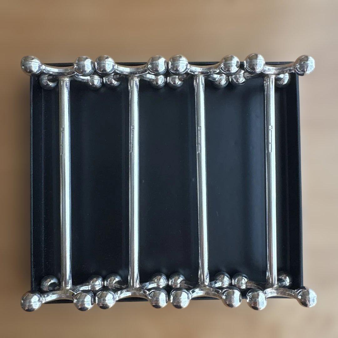 美品 クリストフル ブール ナイフレスト ４客セット カトラリー 箸置き