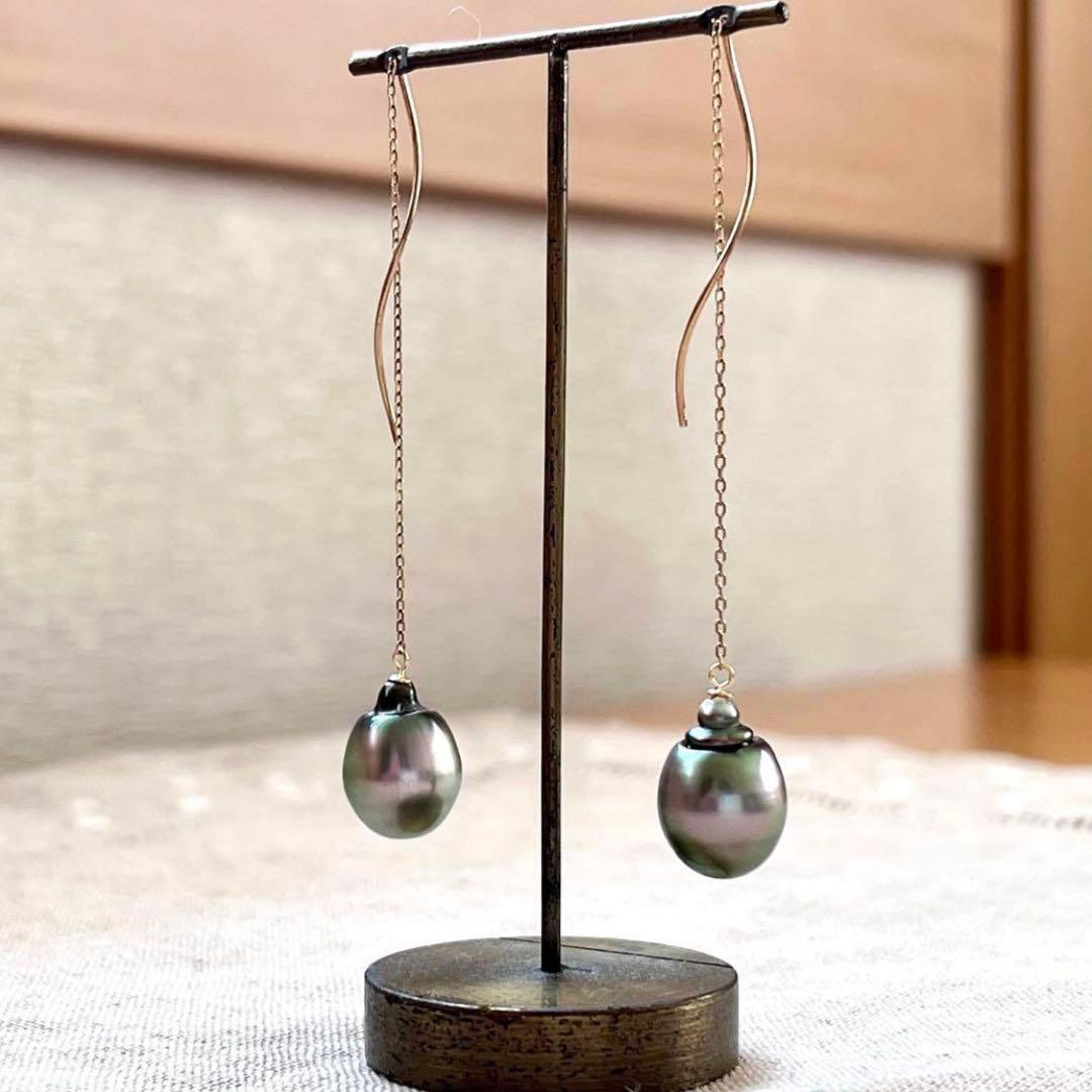 MANORIE ⟡.· タヒチバロックパール アメリカンピアス