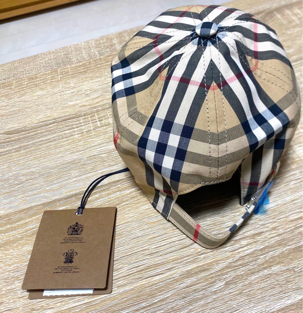 【新品】Burberry バーバリー ベースボールキャップ　帽子 チェック ロゴ