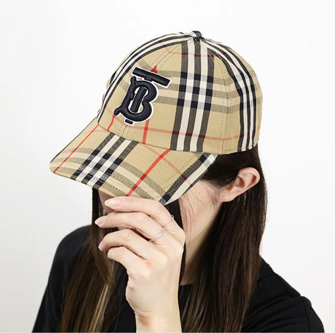【新品】Burberry バーバリー ベースボールキャップ　帽子 チェック ロゴ