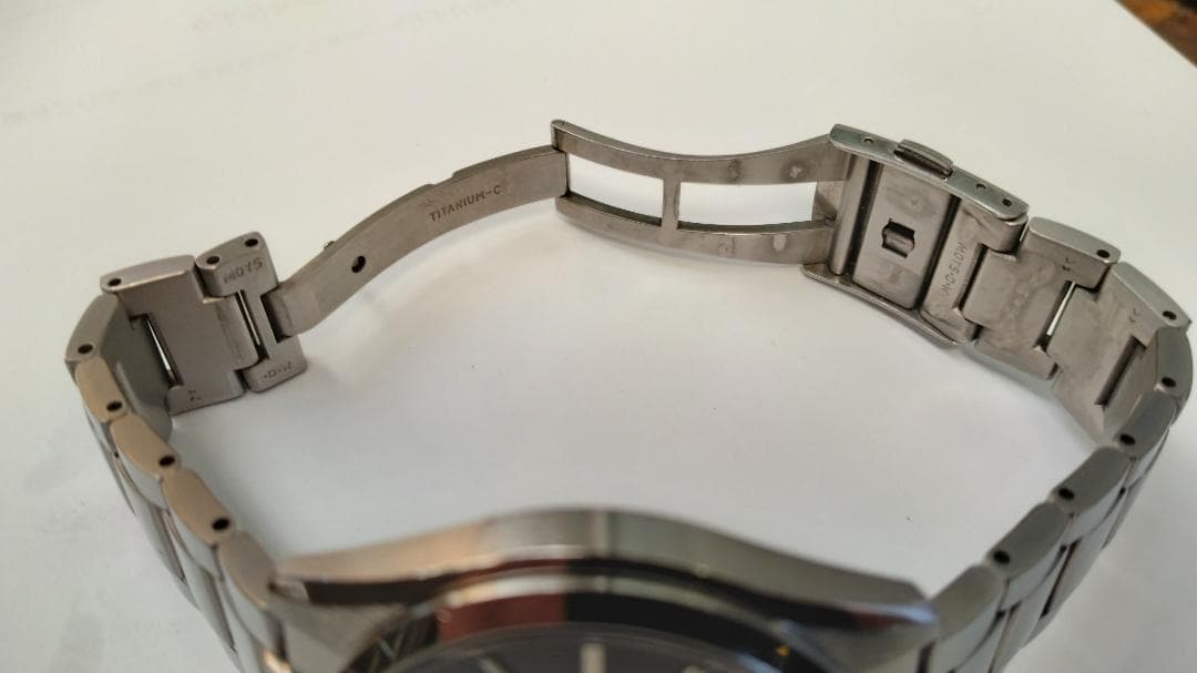 SEIKO セイコー ブライツ ソーラー電波7B24-0BH0 チタン デイト