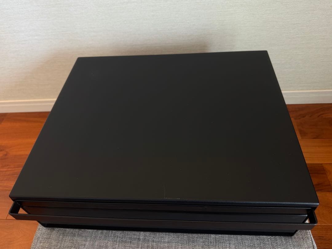 tower ツーウェイ キッチン家電下引き出し&スライドテーブル W45 黒