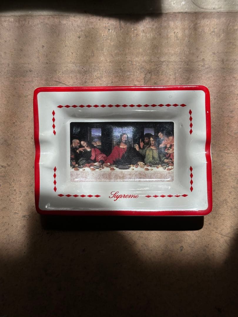 supreme四角形灰皿　最後の晩餐デザイン