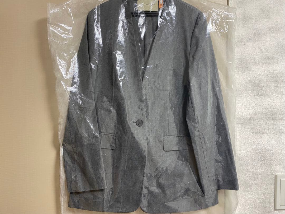 美品ユナイテッドアローズRIOPELE ノーカラー ジャケット&ストレートパンツ