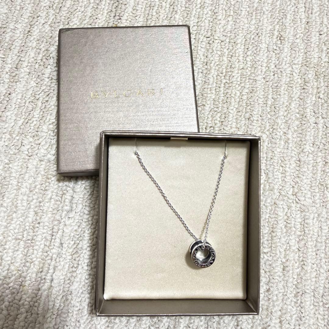 【新品　未使用】BVLGARI ネックレス シルバー ブラック セラミック