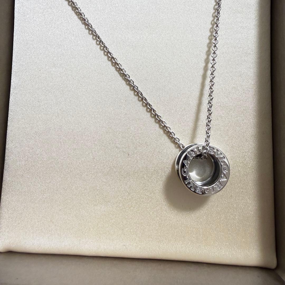 【新品　未使用】BVLGARI ネックレス シルバー ブラック セラミック