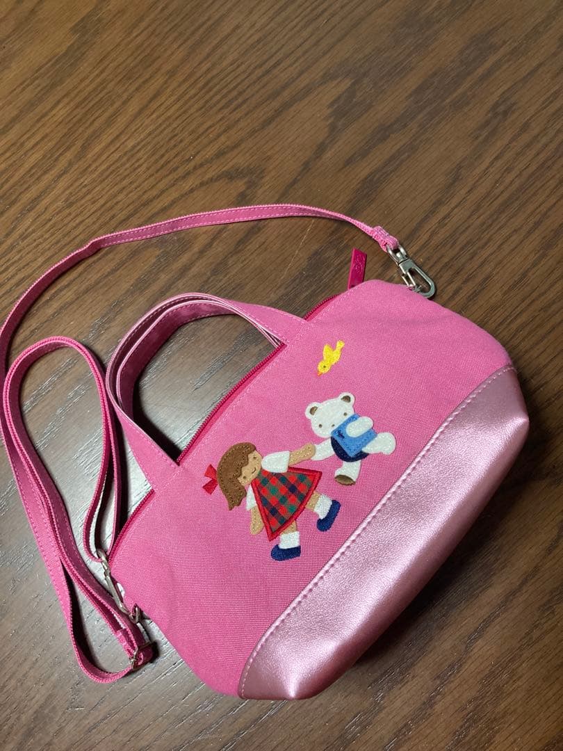 【極美品】　ファミリア　VIP限定　カスタム　ピンクデニム　ミニバック