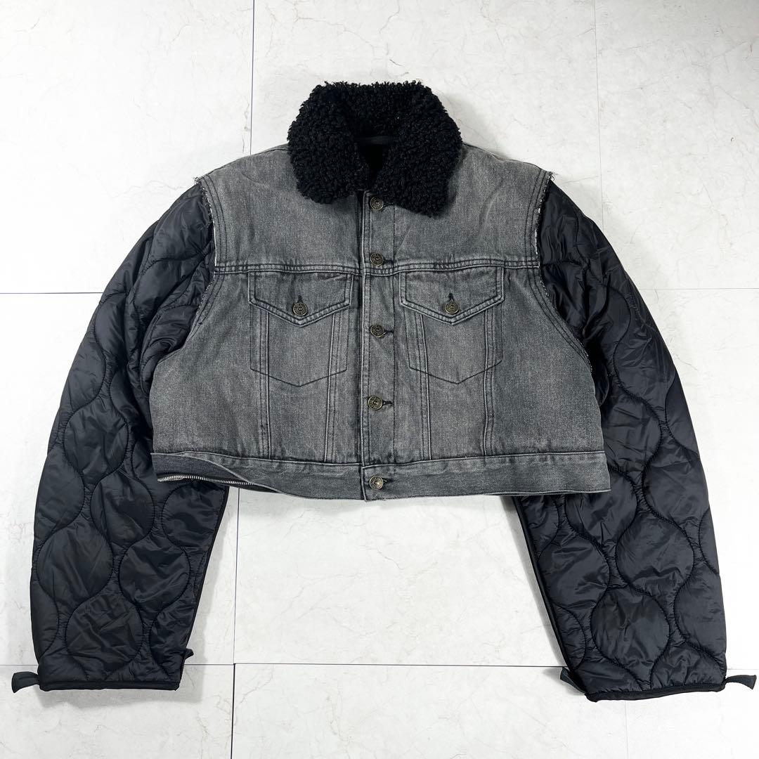 ✨新品未使用 ディーゼル 2way キルティング デニム ジャケット 中綿 切替