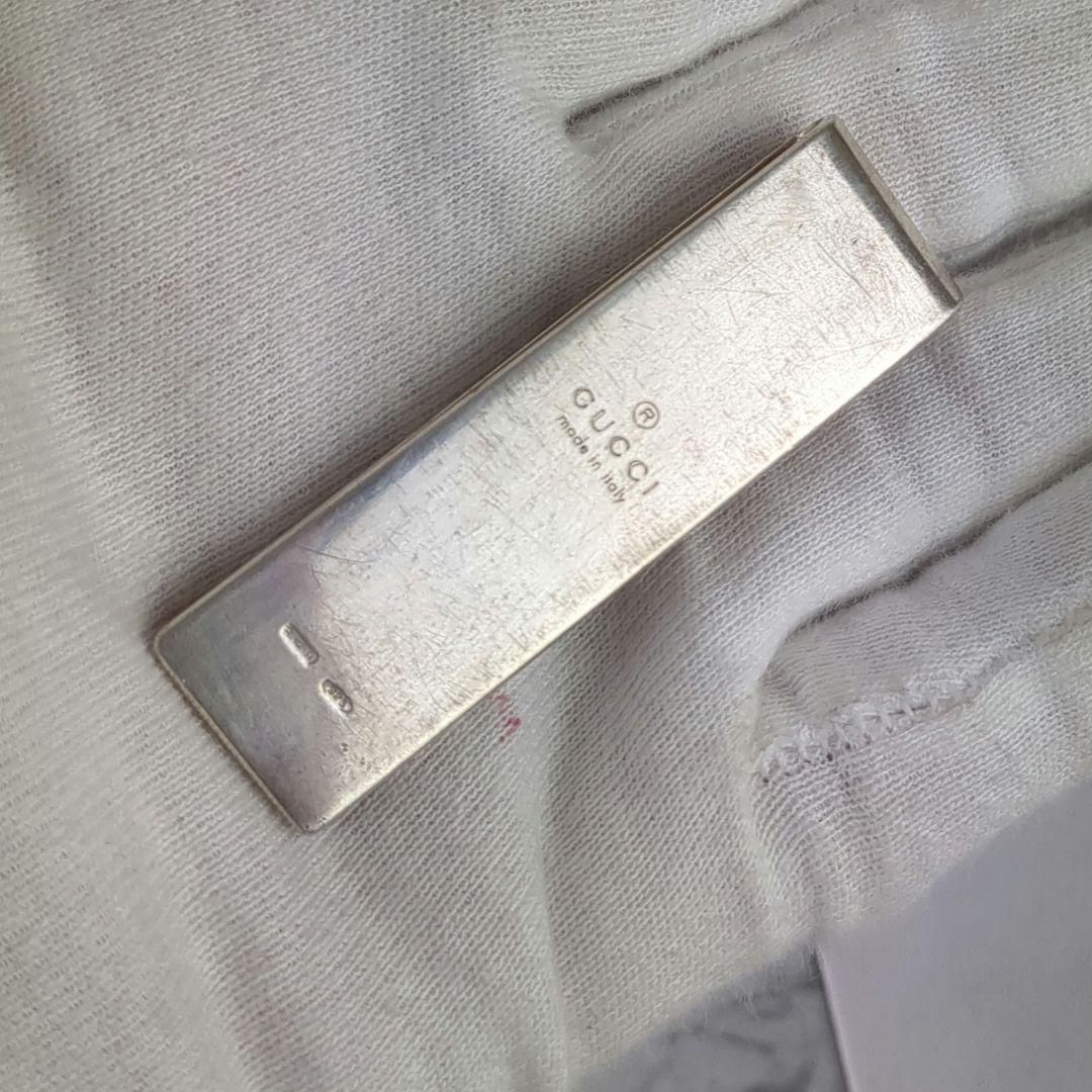 【美品】GUCCI☆GG柄　シルバー925 AG925 マネークリップ　札ばさみ
