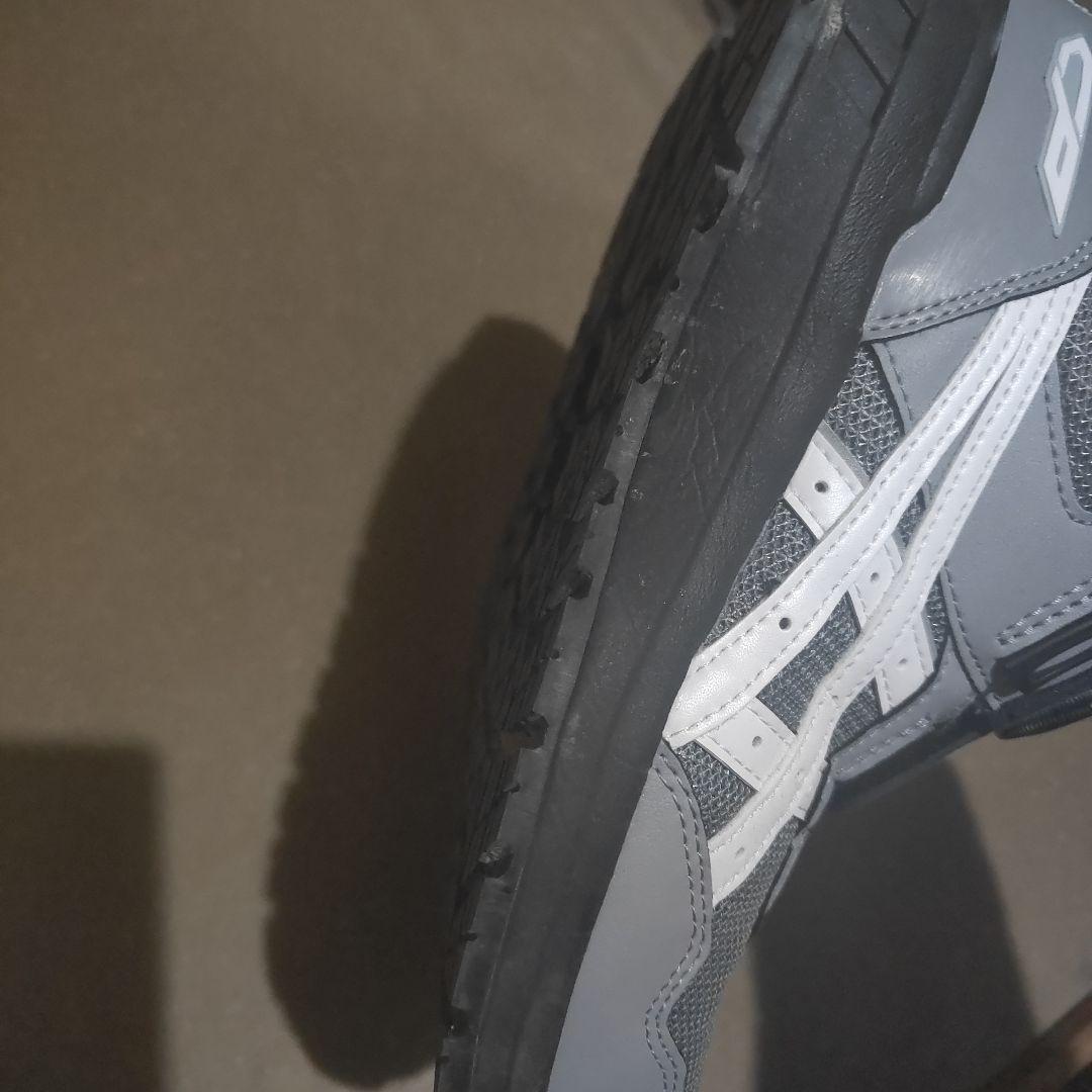 ASICS 安全靴 グレー スリッポン