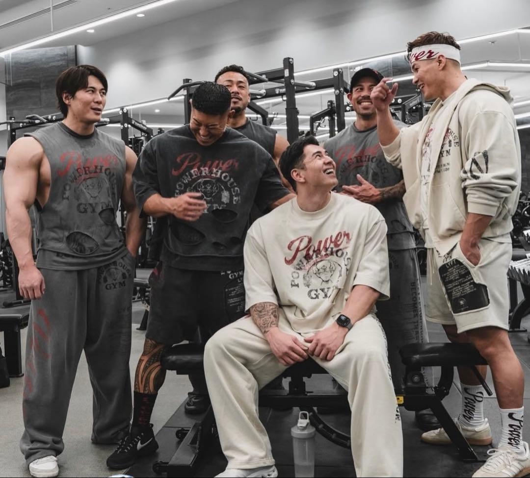 LÝFT × POWER HOUSE GYM パーカー　パンツセット　XL