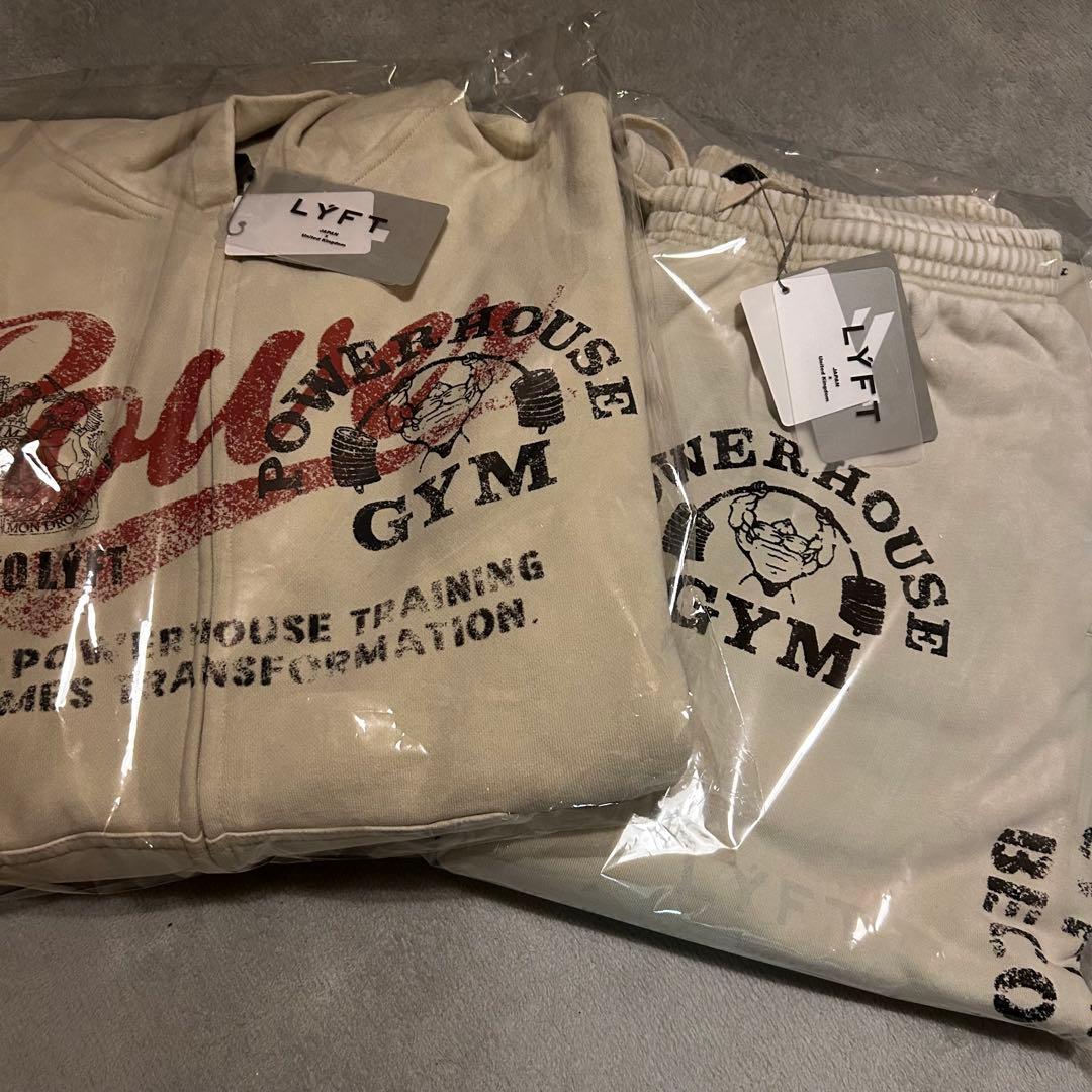 LÝFT × POWER HOUSE GYM パーカー　パンツセット　XL