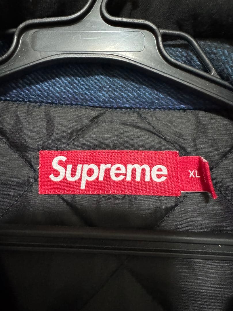 supreme アウター　ジャケット　フーディー　青　シュプリーム