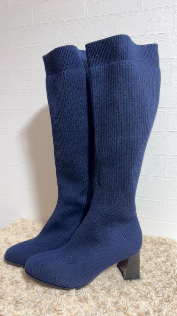 VIVAIA ストレッチニットロングブーツ