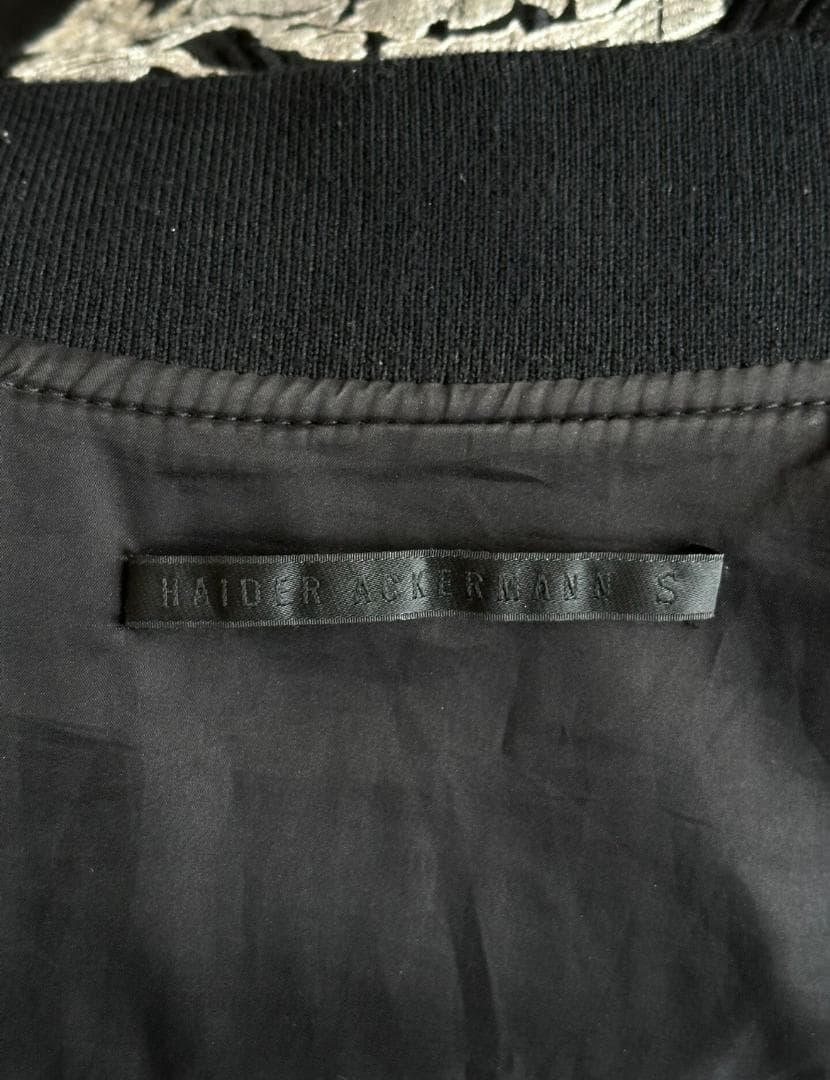 Haider Ackermann 白虎射線マット仕上げレザーライダージャケット