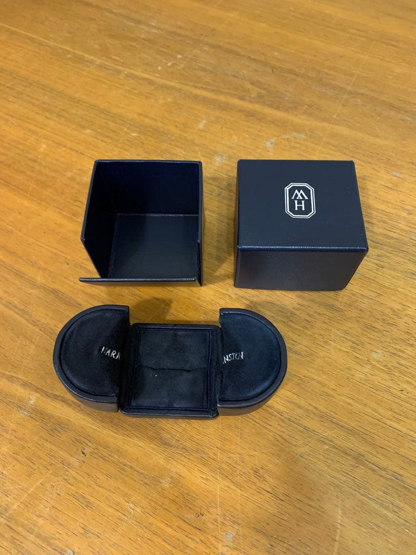 G0919-12★空箱　HARRY WINSTON リング　ケース