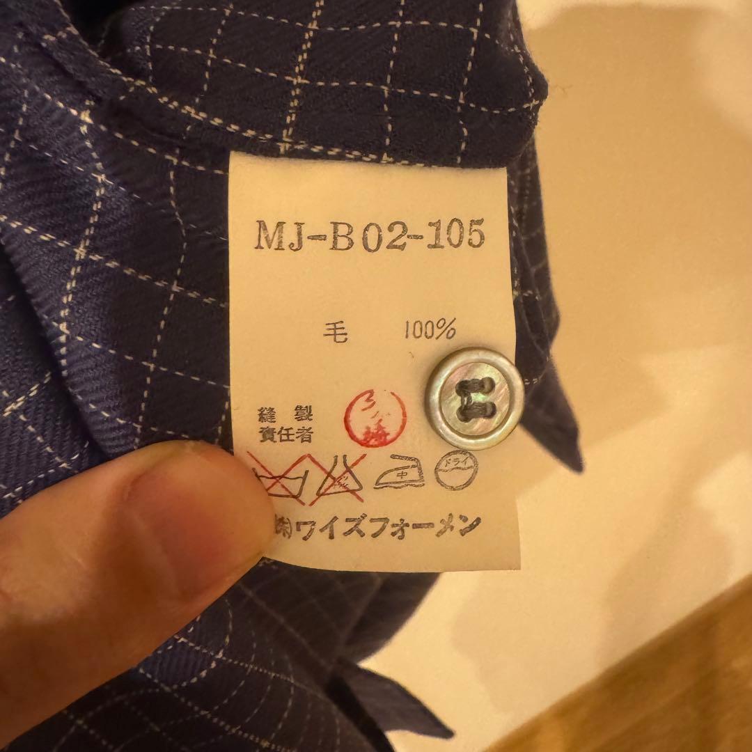 【Y's for men】茶タグ 90's big shirt