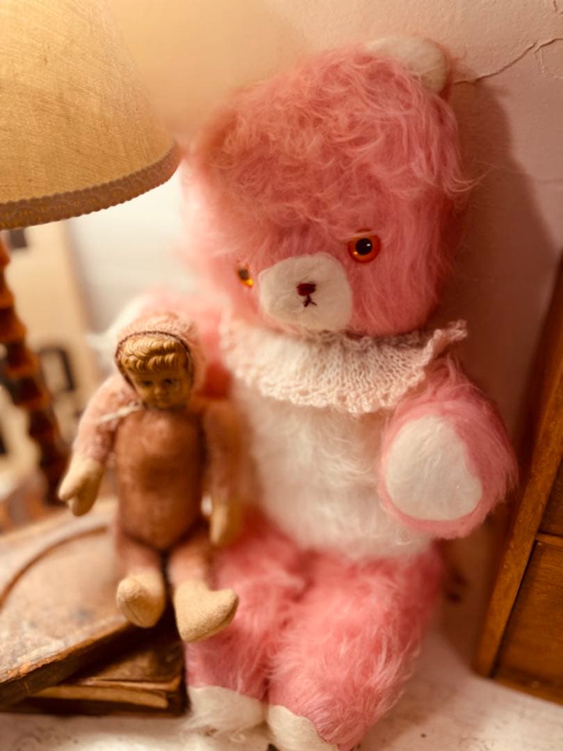 ༄༅ 小麗༄༅ページ　ピンクのヴィンテージ ベア