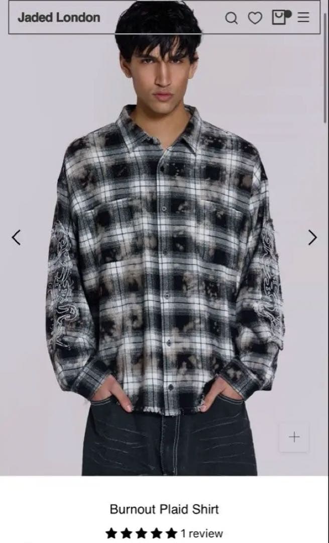 Jaded London 長袖シャツ