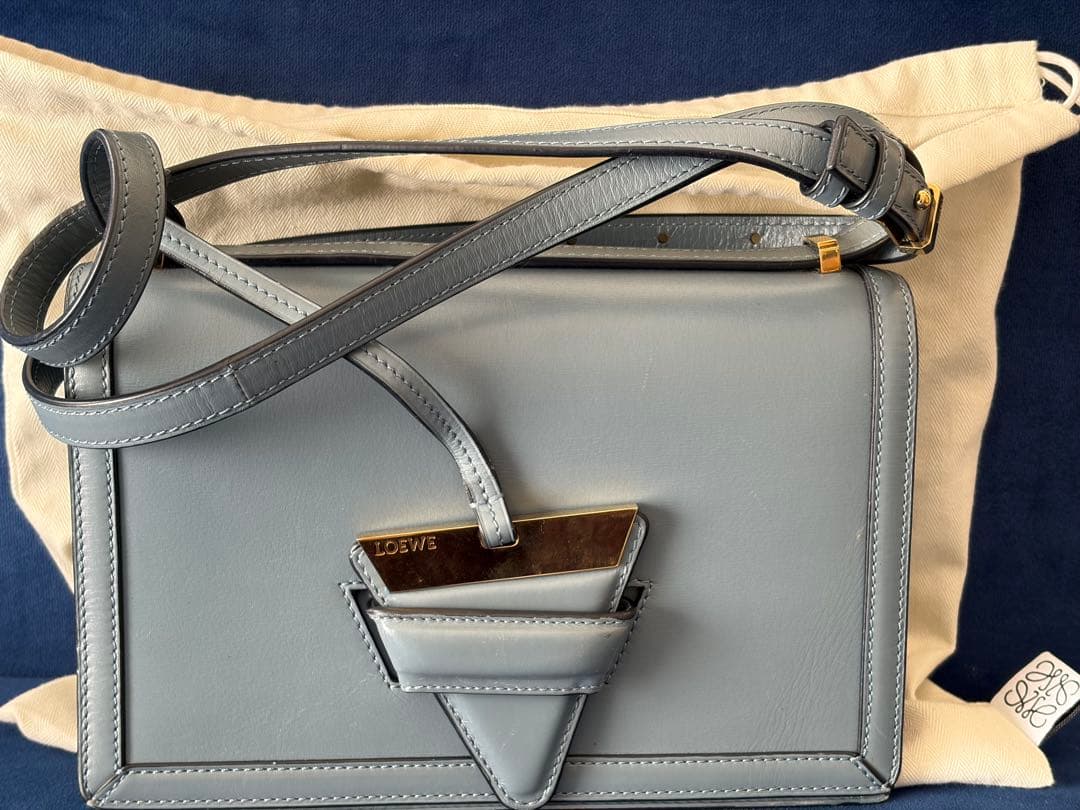 ロエベ　ハンドバッグ　ブルー