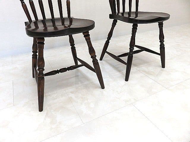 松本民芸家具　スピンドルチェア 2脚セット　ウィンザーチェア/ボウバックチェア