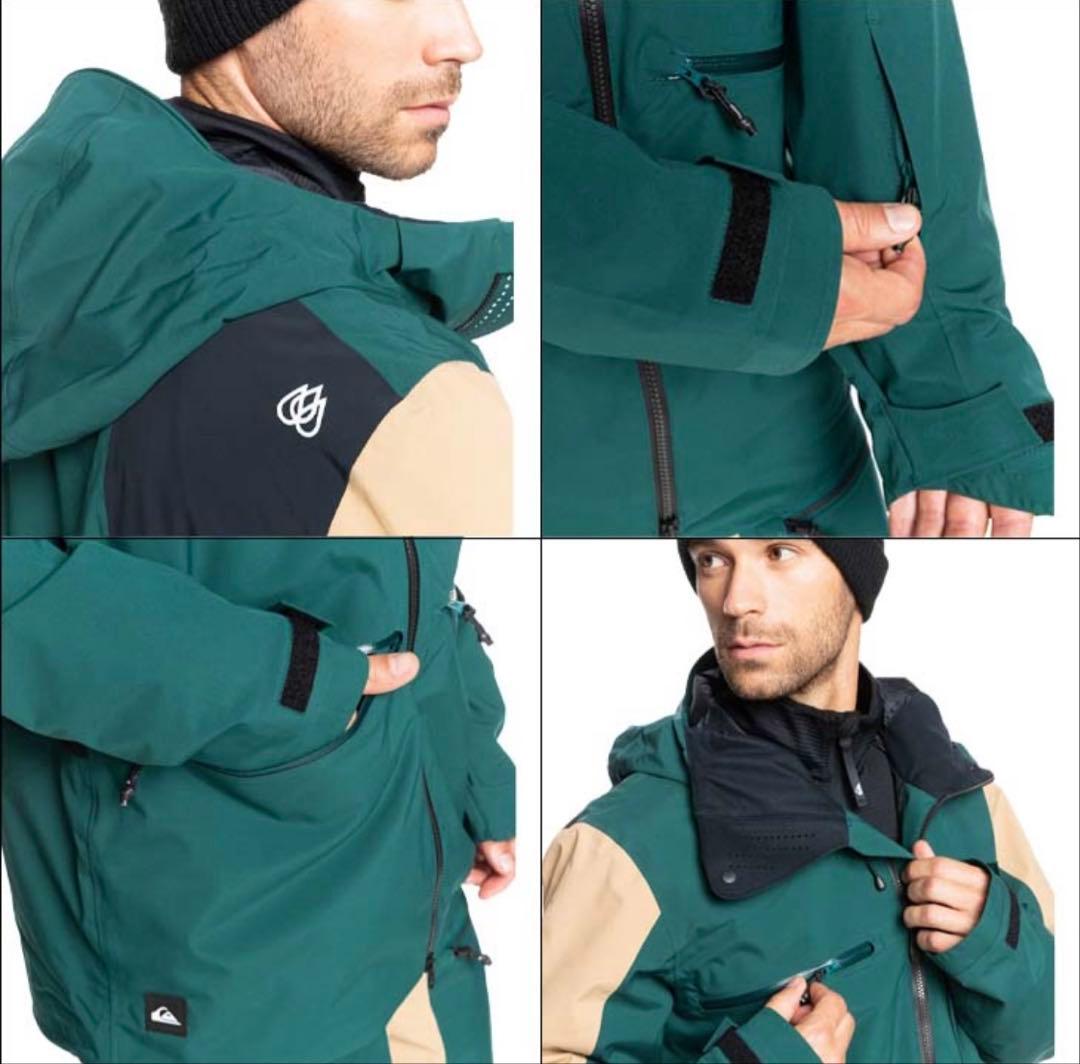 クイックシルバー　スノーボードウェアセット（ジャケット・パンツ）