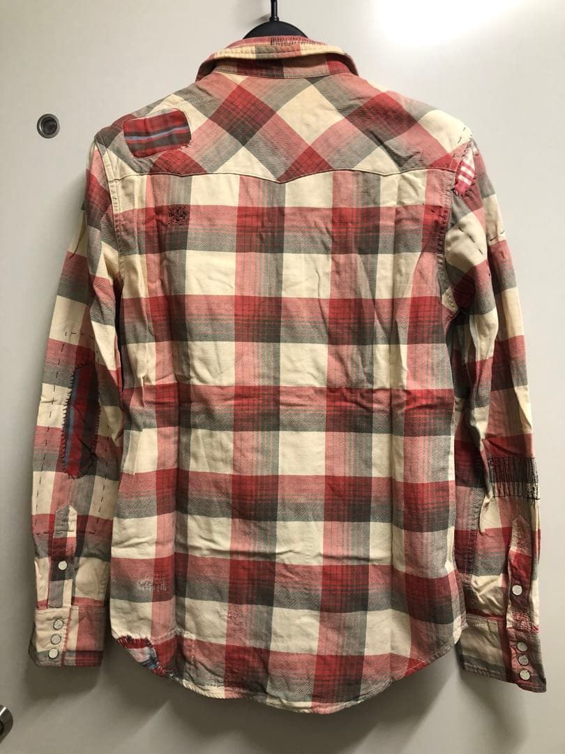 DOUBLERL RRL ネルシャツ　シャツ　パッチワーク　ジョニーデップ着