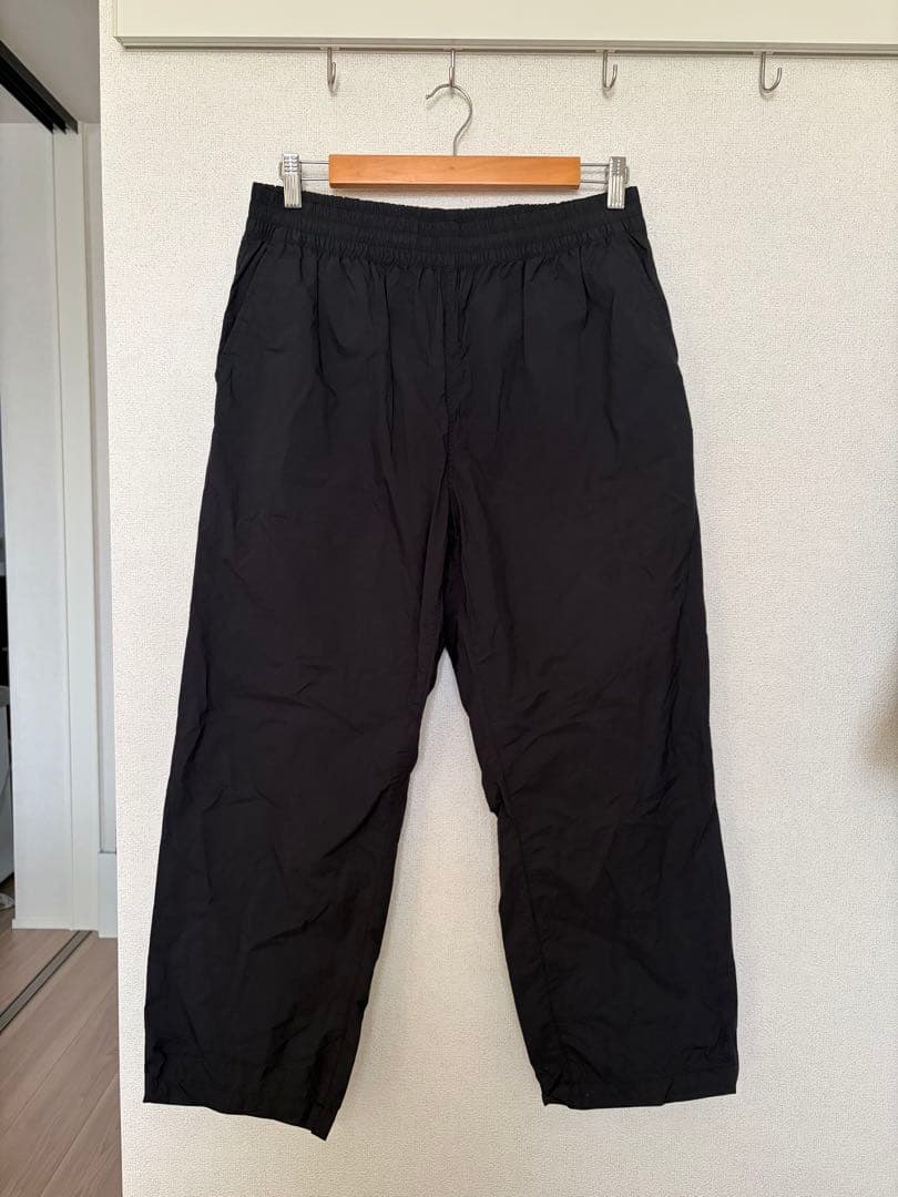 23AW MUJI LABO撥水防風ナイロンセットアップ M 黒 無印良品