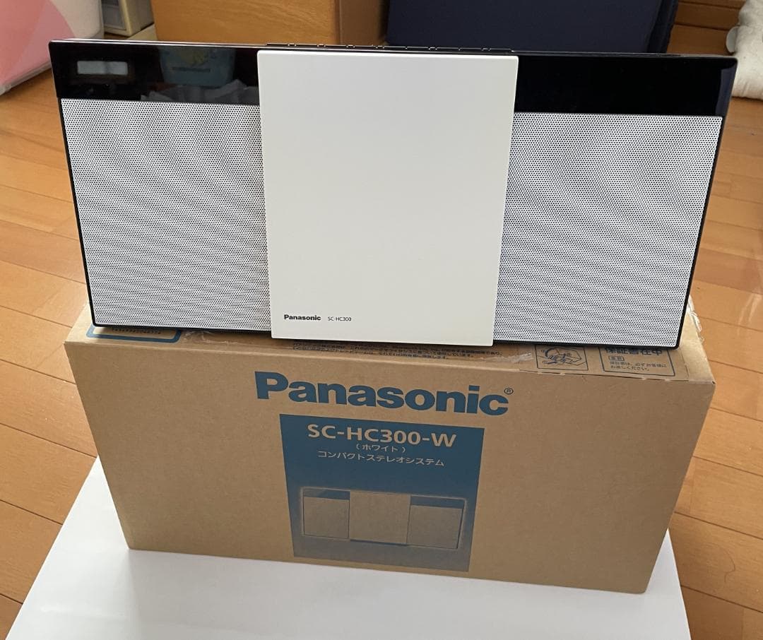 【美品_付属有】パナソニックミニコンポBluetooth対応SC-HC300-W