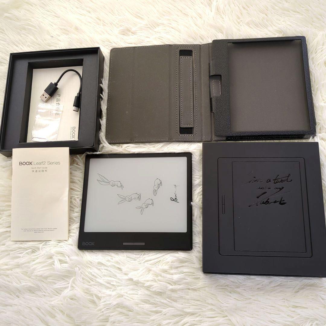 【美品】ONYX BOOX Leaf2 ブラック（ケース付き）電子書籍リーダー