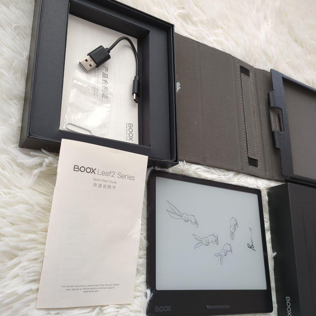 【美品】ONYX BOOX Leaf2 ブラック（ケース付き）電子書籍リーダー