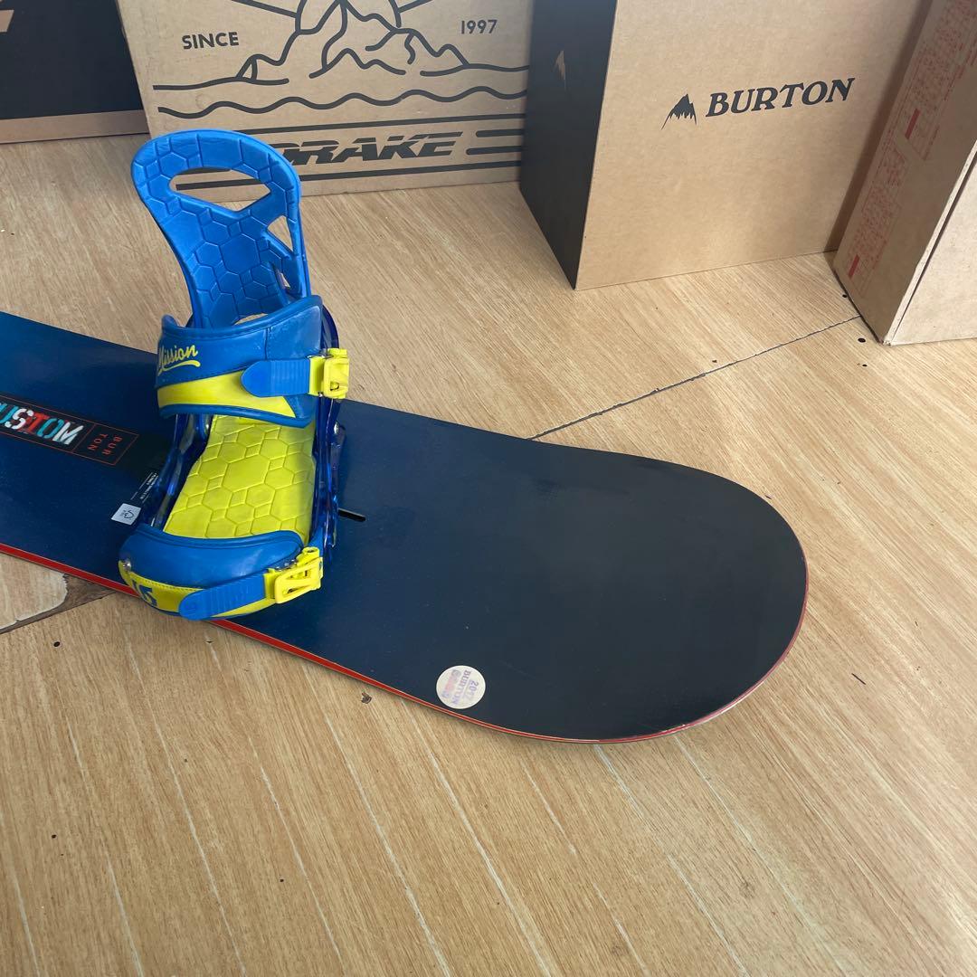 BURTON　キッズスノーボードセット　バートンバイン付　CUSTOM　カスタム