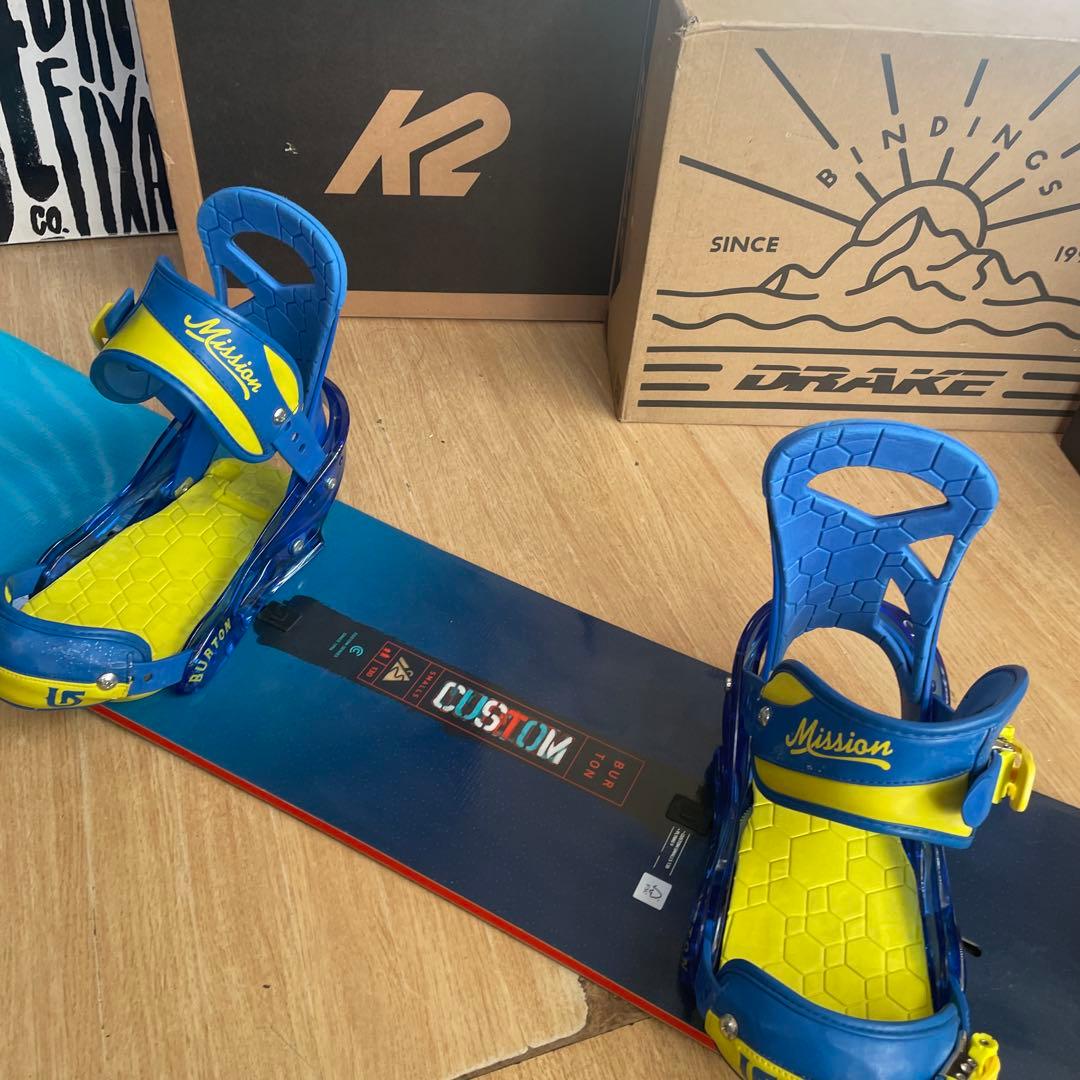 BURTON　キッズスノーボードセット　バートンバイン付　CUSTOM　カスタム