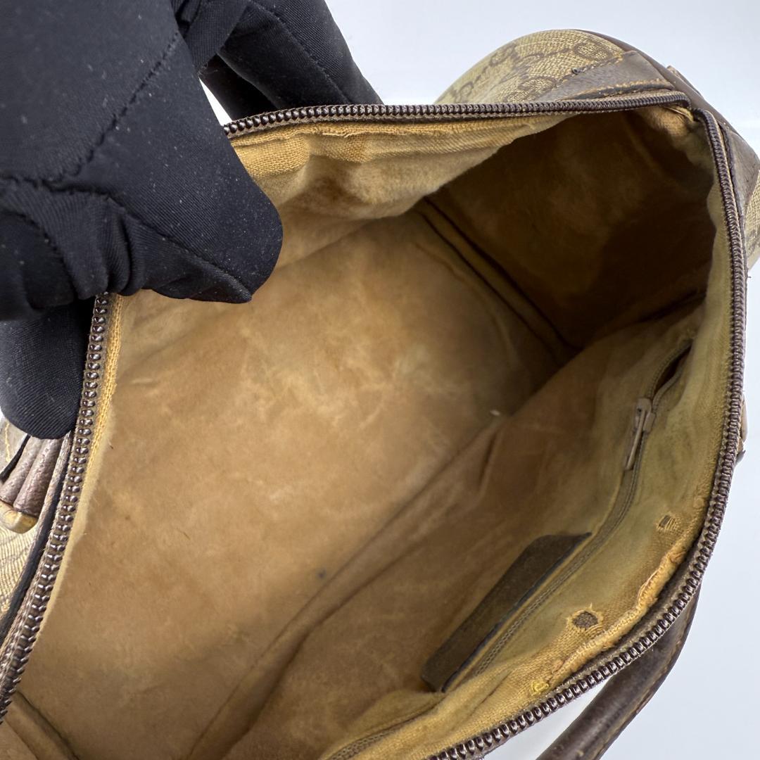 オールドグッチ ボストンバッグ シェリーライン GG インターロッキング金具